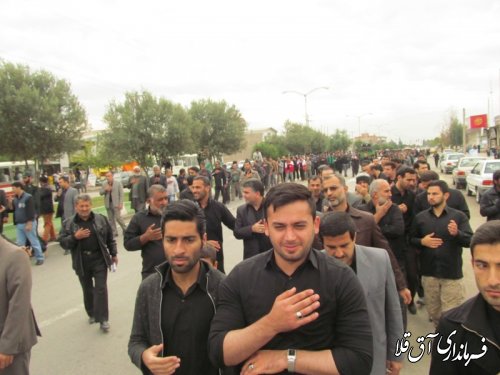 مراسم عزاداری حسینی در شهرستان آق قلا به روایت تصویر
