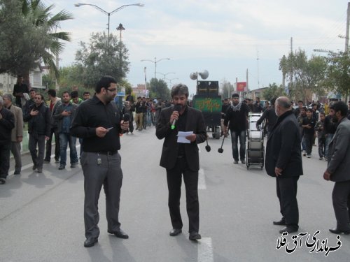 مراسم عزاداری حسینی در شهرستان آق قلا به روایت تصویر
