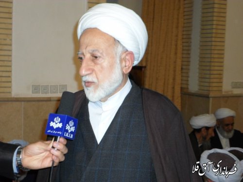 مراسم مولودی خوانی در مسجد جامع عرفانی آق قلا برگزار شد