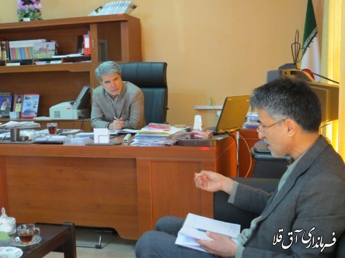 دیدار مدیر کل منابع طبیعی و آبخیزداری استان گلستان  با فرماندارشهرستان آق قلا