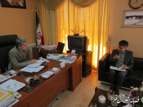 دیدار مدیر کل منابع طبیعی و آبخیزداری استان گلستان  با فرماندارشهرستان آق قلا