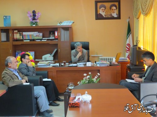 دیدار مدیر کل منابع طبیعی و آبخیزداری استان گلستان  با فرماندارشهرستان آق قلا