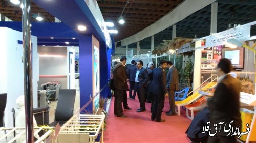 حضور شرکت های تعاونی دهیاری های بخش مرکزی آق قلا در نمایشگاه جامع مدیریت شهری و روستایی