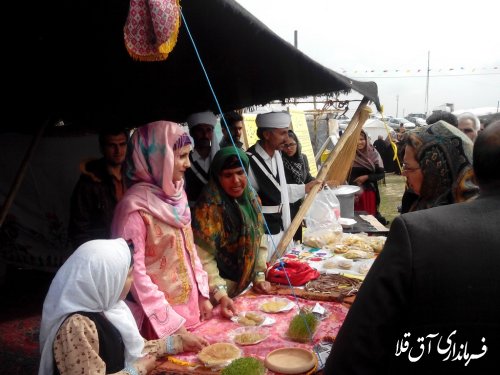 غرفه سیستانی های بخش وشمگیر در جشنواره نوروزی اقوام شهرستان آق قلا