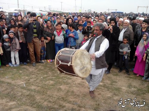 غرفه سیستانی های بخش وشمگیر در جشنواره نوروزی اقوام شهرستان آق قلا