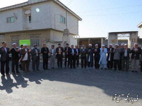 طرح هادی روستای آقدکش بخش وشمگیر شهرستان آق قلا افتتاح شد