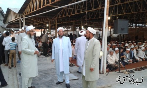 شرکت فرماندار شهرستان آق قلا درمراسم پایان سال تحصیلی حوزه علمیه مصلحی آق قلا