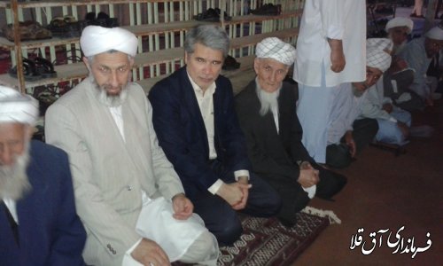 شرکت فرماندار شهرستان آق قلا درمراسم پایان سال تحصیلی حوزه علمیه مصلحی آق قلا