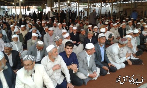 شرکت فرماندار شهرستان آق قلا درمراسم پایان سال تحصیلی حوزه علمیه مصلحی آق قلا