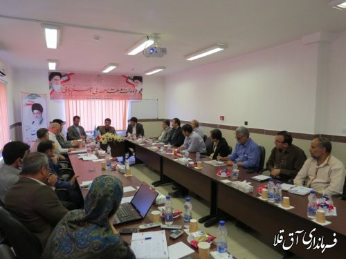 برگزاری اولین جلسه کارگروه تخصصی سلامت وامنیت غذایی شهرستان آق قلا