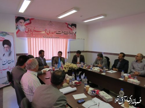 برگزاری اولین جلسه کارگروه تخصصی سلامت وامنیت غذایی شهرستان آق قلا