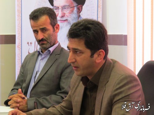 برگزاری اولین جلسه کارگروه تخصصی سلامت وامنیت غذایی شهرستان آق قلا