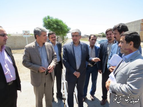 بازدید معاون وزیر راه و شهرسازی از راههای روستایی شهرستان آق قلا