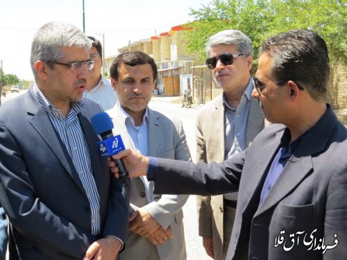 بازدید معاون وزیر راه و شهرسازی از راههای روستایی شهرستان آق قلا