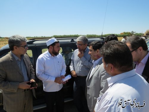 بازدید معاون وزیر راه و شهرسازی از راههای روستایی شهرستان آق قلا