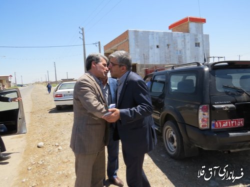 بازدید معاون وزیر راه و شهرسازی از راههای روستایی شهرستان آق قلا