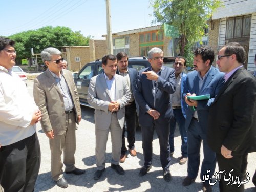 بازدید معاون وزیر راه و شهرسازی از راههای روستایی شهرستان آق قلا