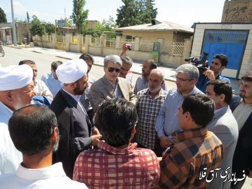 بازدید معاون وزیر راه و شهرسازی از راههای روستایی شهرستان آق قلا