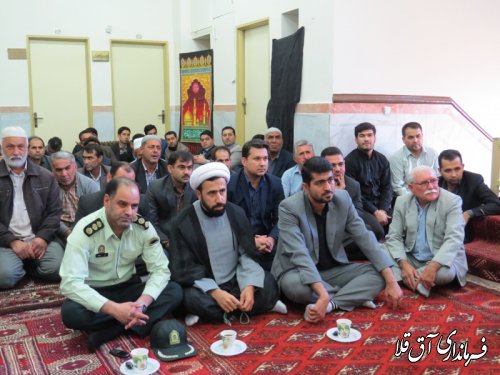 برگزاری مراسم سوگواری سیدالشهداء در دادگستری شهرستان