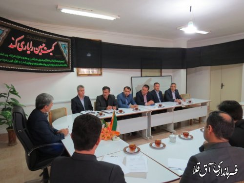 دومین جلسه شورای هماهنگی بانکهای شهرستان آق قلا برگزار شد