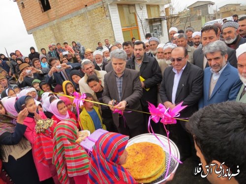 افتتاح متمرکز طرح هادی روستاهای حبیب ایشان و بهلکه شیخ موسی شهرستان آق قلا برگزار شد