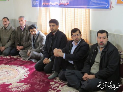 افتتاح متمرکز طرح هادی روستاهای حبیب ایشان و بهلکه شیخ موسی شهرستان آق قلا برگزار شد