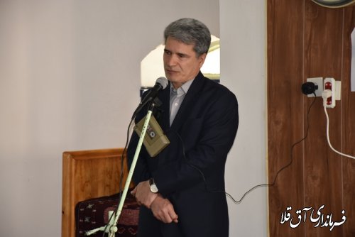 سخنرانی فرماندار شهرستان آق قلا در خصوص انتخابات