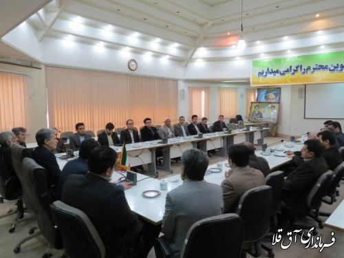 نشت مشترک هیات بازرسی و ستاد انتخابات شهرستان آق قلا برگزار شد