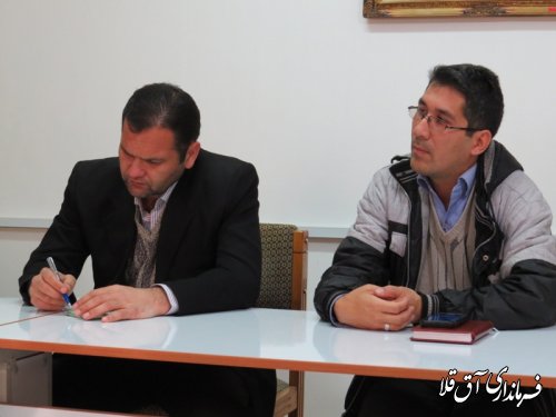 جلسه ممنوعیت تبلیغات انتخاباتی در روز 6 اسفند شهرستان آق قلا برگزار شد