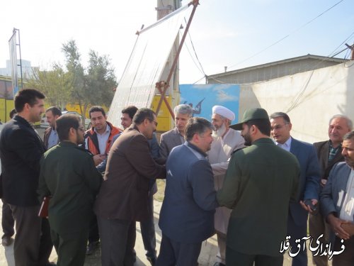 مراسم بدرقه کاروان راهیان نور شهرستان آق قلا