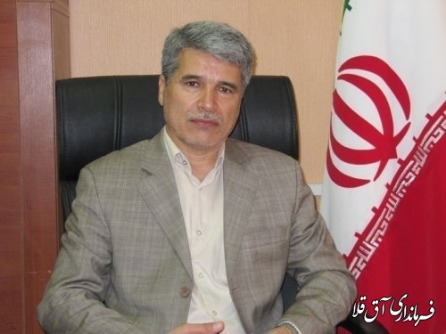 پیام تبریک فرماندار شهرستان آق قلا به مناسبت فرارسیدن 12 فروردین روز جمهوری اسلامی