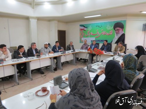 اولین جلسه کمیته مناسب سازی مبلمان شهری و شورای سالمندان شهرستان آق قلا تشکیل شد