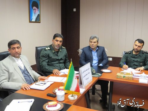 دومین جلسه هماهنگی برگزاری مراسم نهم دی و یادواره شهداء شهرستان آق قلا
