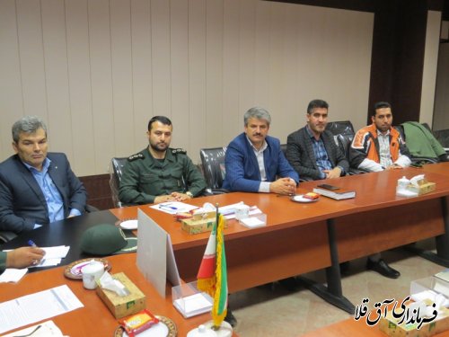 دومین جلسه هماهنگی برگزاری مراسم نهم دی و یادواره شهداء شهرستان آق قلا