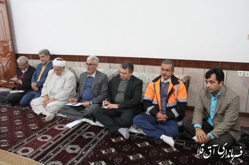 دیدار نماینده مجلس و فرماندار از روستای آقدگش بخش وشمگیر شهرستان آق قلا