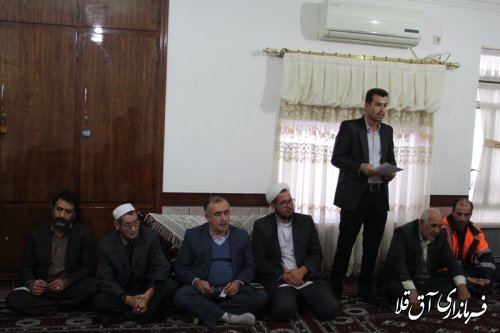 دیدار نماینده مجلس و فرماندار از روستای آقدگش بخش وشمگیر شهرستان آق قلا