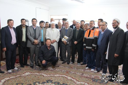 دیدار نماینده مجلس و فرماندار از روستای آقدگش بخش وشمگیر شهرستان آق قلا