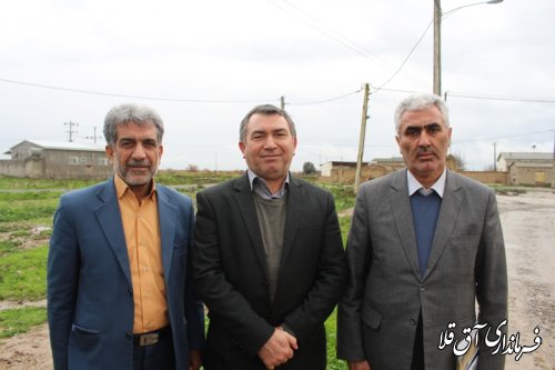 دیدار نماینده مجلس و فرماندار از روستای آقدگش بخش وشمگیر شهرستان آق قلا