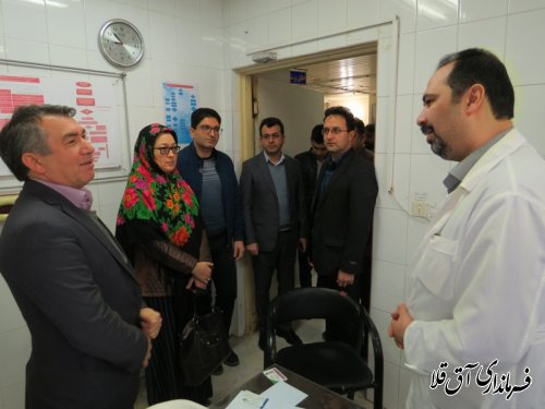 بازدید فرماندار از بیمارستان آل جلیل شهر آق قلا