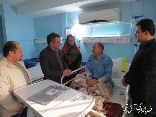 بازدید فرماندار از بیمارستان آل جلیل شهر آق قلا