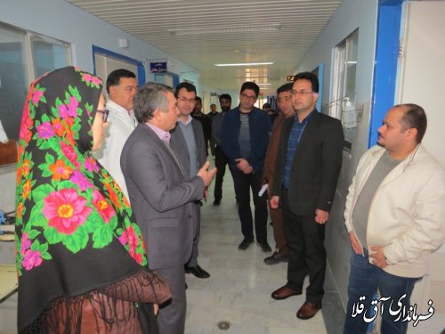 بازدید فرماندار از بیمارستان آل جلیل شهر آق قلا