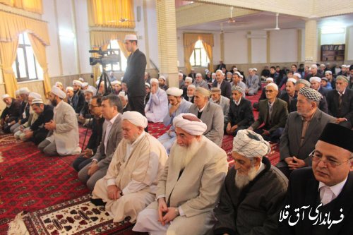 سخنرانی فرماندار در خصوص برنامه های دهه فجر شهرستان آق قلا
