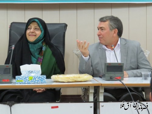 نشست بانوان فرهیخته به مناسبت دهه فجر در شهرستان آق قلا برگزار شد