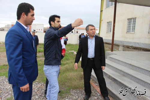 بازدید فرماندار شهرستان آق قلا از مراحل آماده سازی دهکده گردشگری 