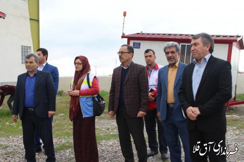 بازدید فرماندار شهرستان آق قلا از مراحل آماده سازی دهکده گردشگری 
