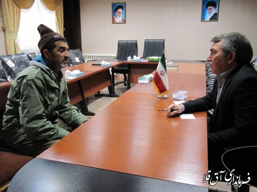 ملاقات عمومی فرماندار شهرستان آق قلا برگزار شد