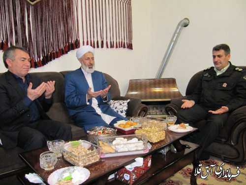 دیدار نوروزی فرماندار با مشاور استاندار و امام جمعه شهر آق قلا