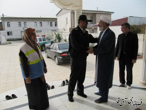 دیدار نوروزی فرماندار با مشاور استاندار و امام جمعه شهر آق قلا
