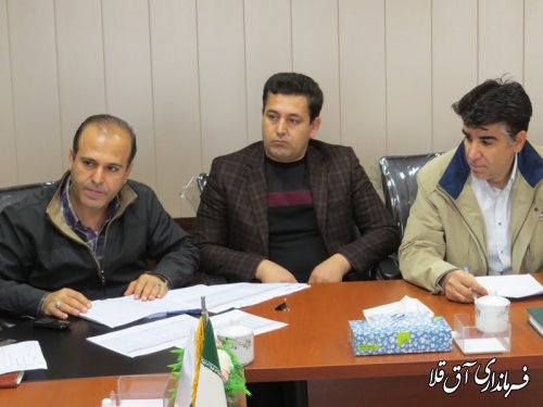 اولین جلسه کمیسیون کارگری شهرستان آق قلا در سال جدید برگزار شد