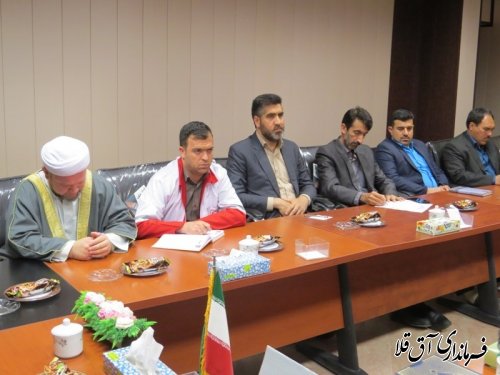 جلسه هماهنگی ستاد برگزاری اعیاد شعبانیه در شهرستان آق قلا